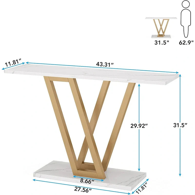 43-Inch Narrow Console Table for Entryway and Living Room - image 17