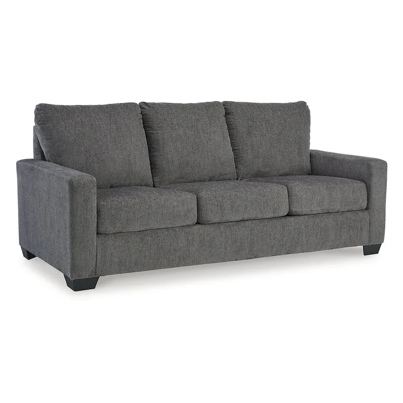 Signature Design by Ashley Rannis Pewter Queen Sofa Bed - Dimensions: 85W x 40D x 39H - image 2