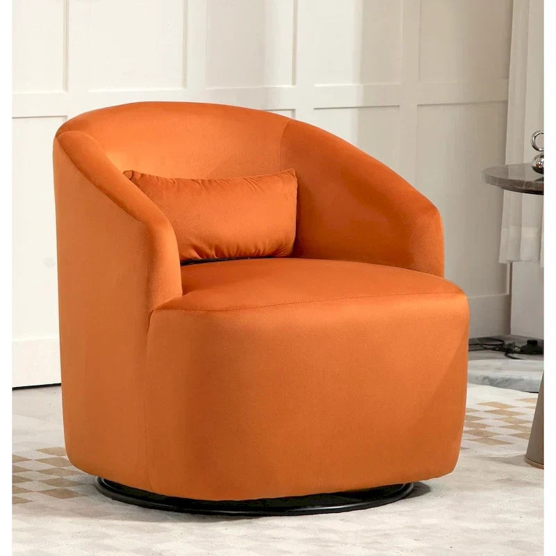 360-Degree Swivel Barrel Accent Chair - image 4