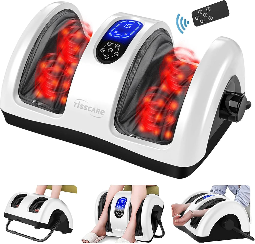 Shiatsu Foot Massager with Heat-Foot Massager Machine for Neuropathy, Plantar Fasciitis and Pain Relief-Massage Foot, Leg, Calf, Ankle with Deep Kneading Heat Therapy, Gift for Mother's Day - image 3