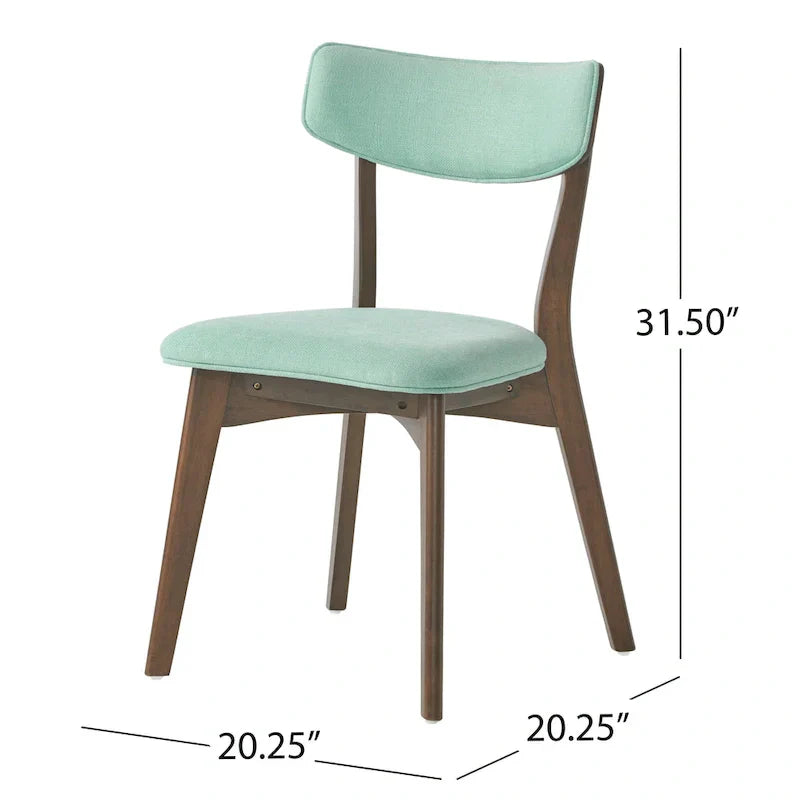 Mid Century Dining Table Set with 4 Upholstered Chairs and Wooden Frame - image 23