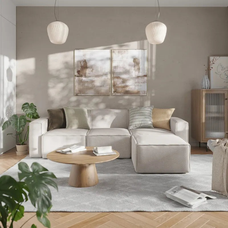 Modern Left Armrest Modular Sectional Sofa Chair - image 20