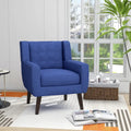 Contemporary Linen Button-Tufted Accent Chair - image 4