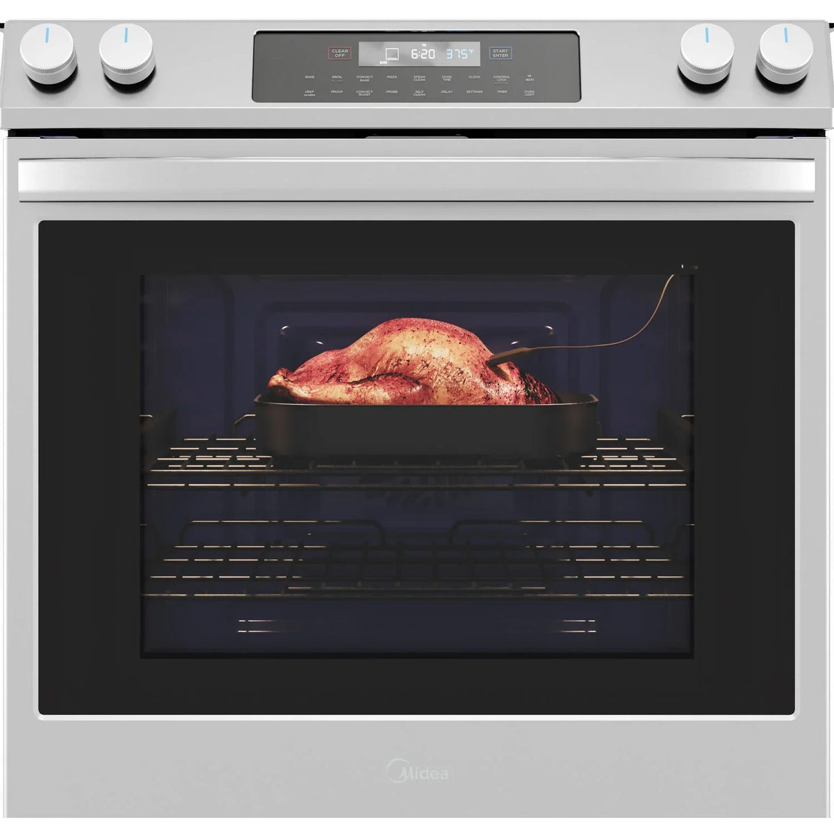 Midea 30-In Slide-In Electric Range with Wi-Fi Connectivity and Fan Convection, Stainless Steel,  MES30S2AST - image 6