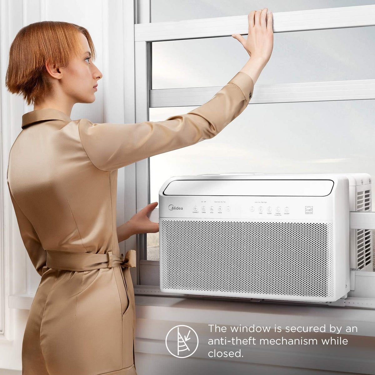 U-Shaped Inverter Window Air Conditioner 12,000BTU with Open Window Flexibility, Robust Installation,Extreme Quiet, 35% Energ