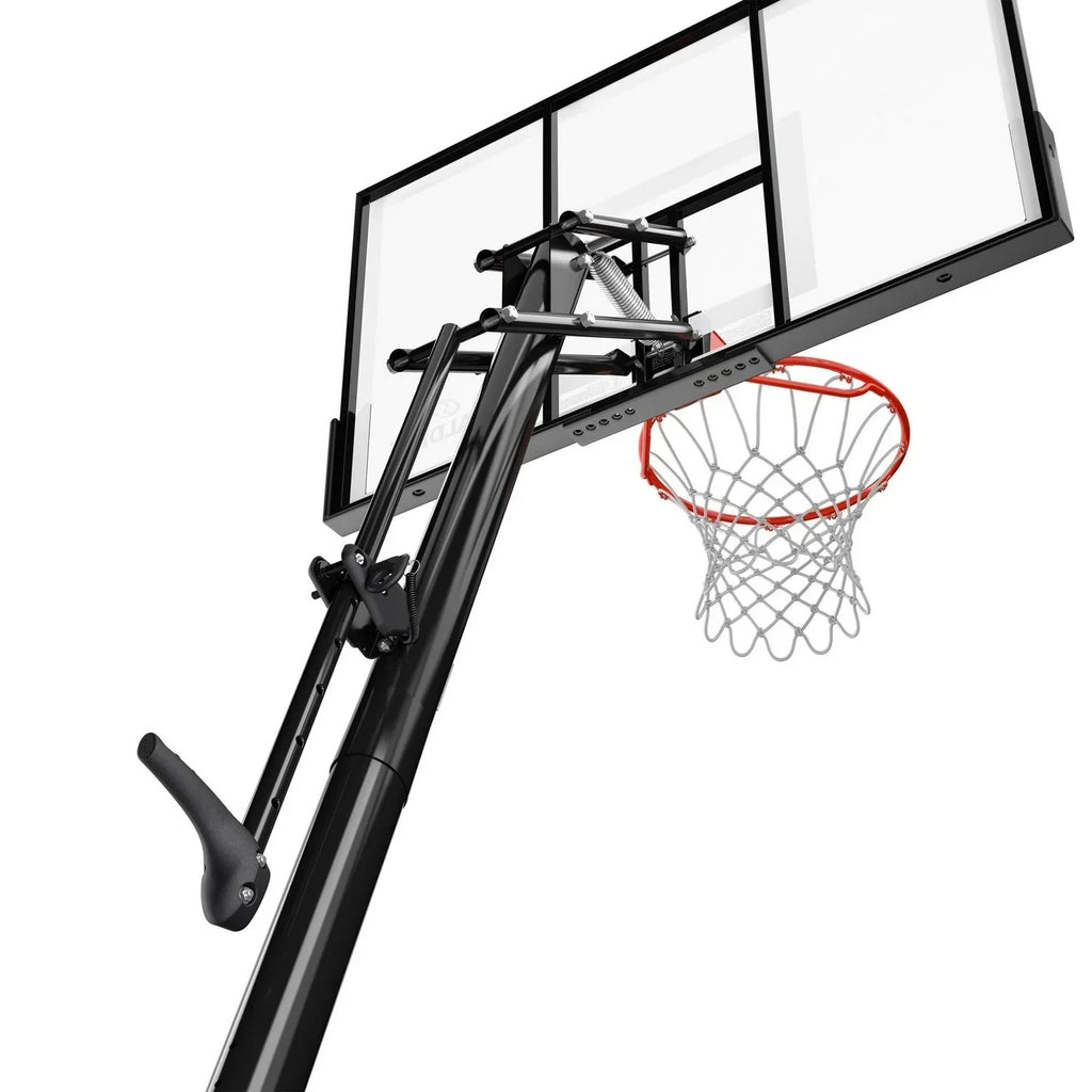 2025 Spalding 54-inch shatterproof polycarbonate Exacta height basketball hoop system, portable - image 4