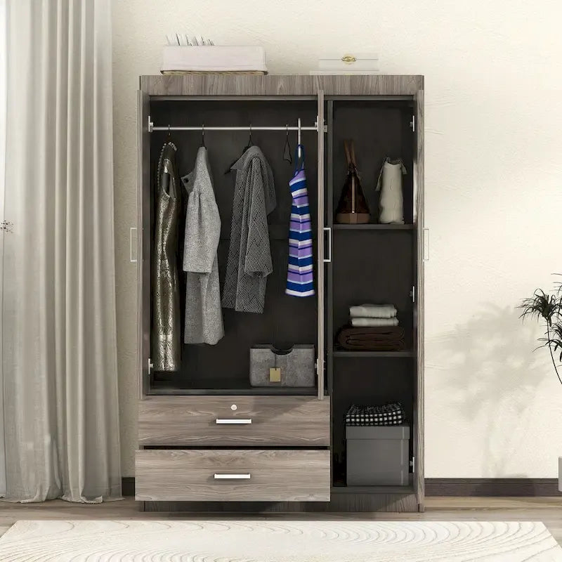 3-Door Wardrobe with 2 Drawers - image 15