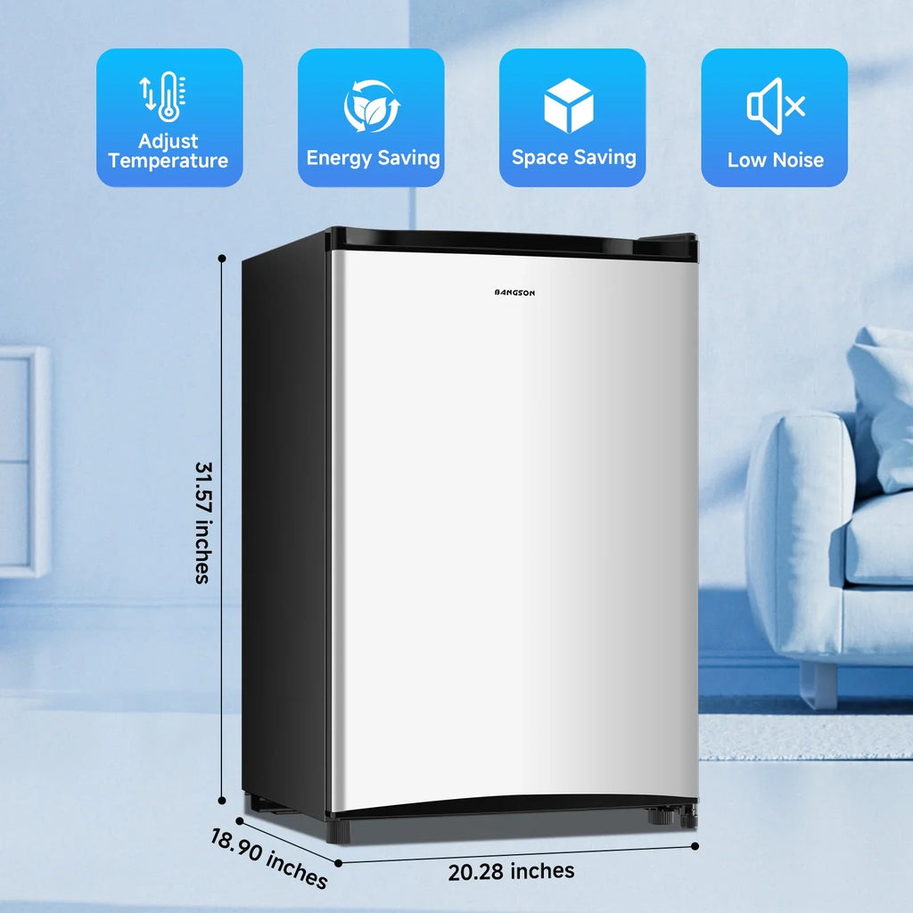 BANGSON 3.0 Cu.ft Compact Upright Freezer, Energy-Saving Mini Freezer with Adjustable Thermostat,Black - image 16