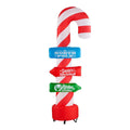 Airblown 8 ft. Inflatable Candy Cane with Stacking Signs - image 1