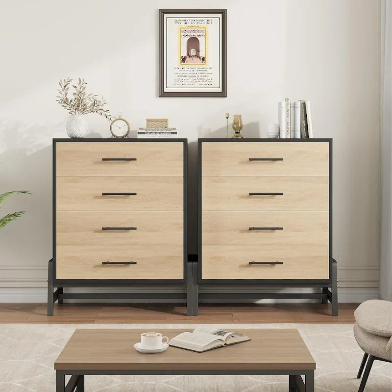 Freestanding 4-Drawer Dresser with Storage - 38.6" Tall - image 9