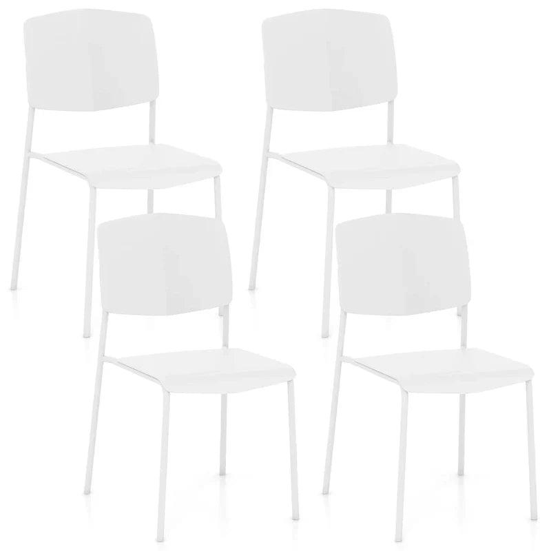 Set of 4 Stackable Dining Chairs with Ergonomic Backrest and Spacious Seat by Gymax - image 1